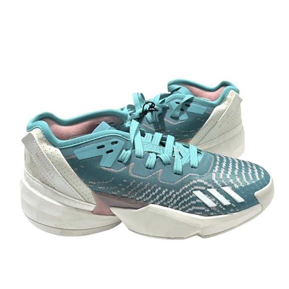 NEW Adidas D.O.N. Issue 4 Mitchell Green Off White Basketball Shoe Sz M7W8